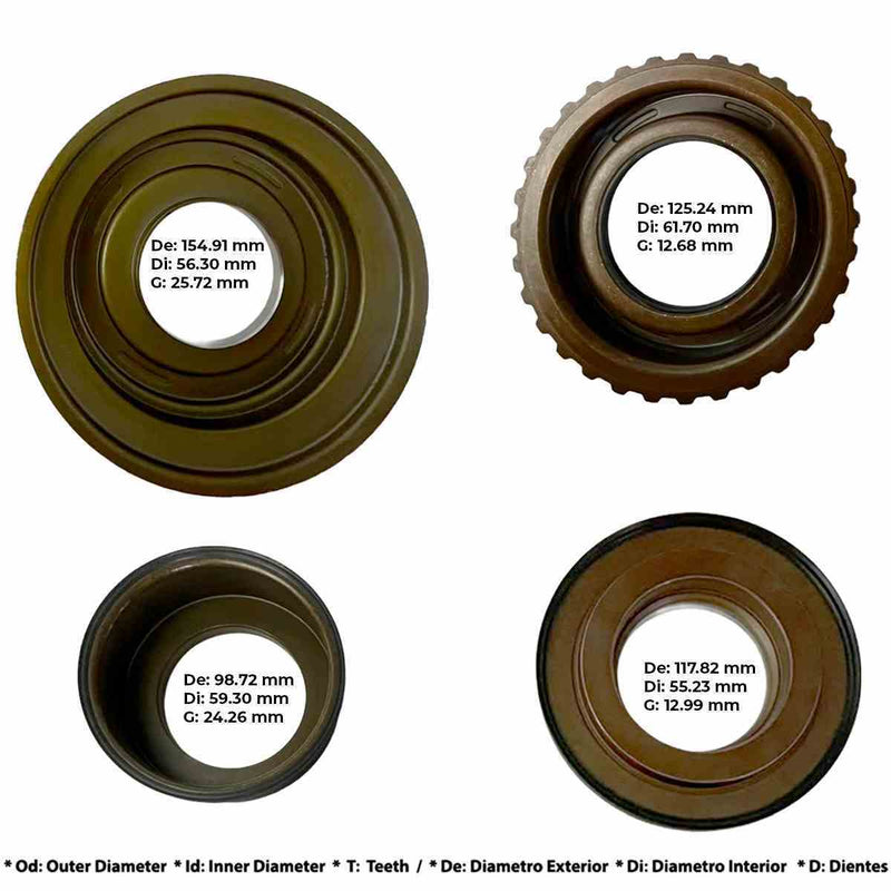 Piston Kit [4] U880E U880F U881E U881F AWF8F35