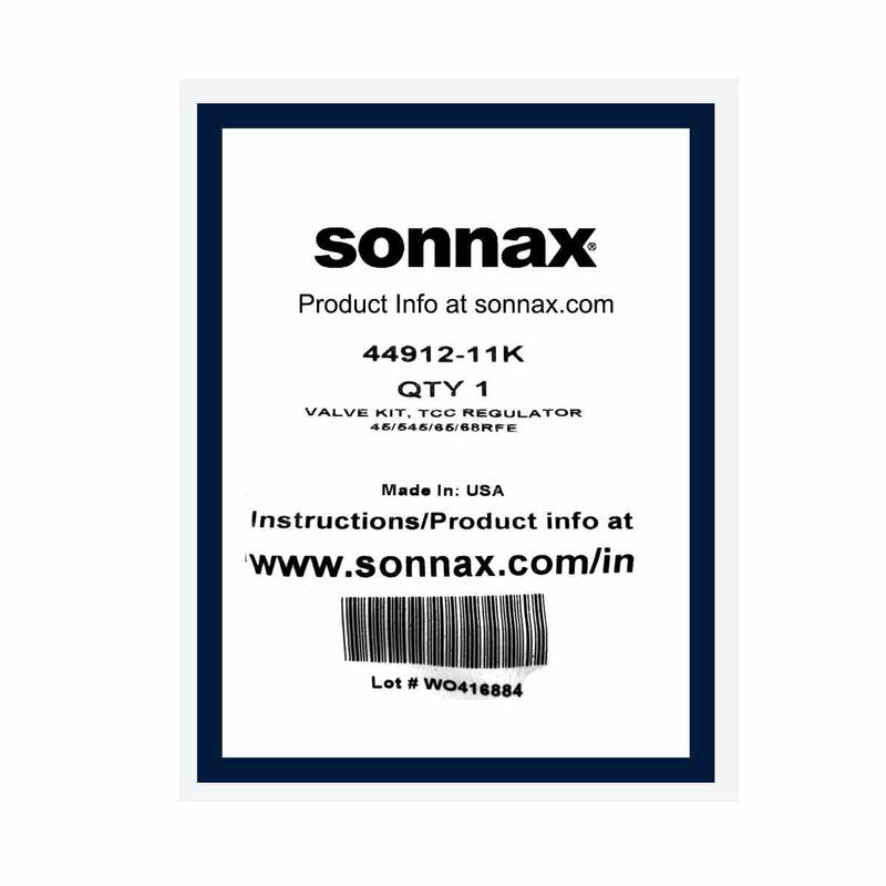 Sonnax TCC Regulator Valve Kit for Pump 45RFE 5-45RFE 65RFE 66RFE 68RFE