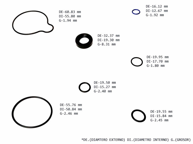 POWER STEERING PUMP SEAL KIT HONDA CIVIC, ACCORD, INTEGRA, CR-V - Suntransmissions