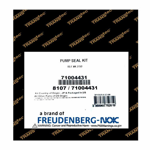 PUMP SEAL KIT DODGE NEON 19/20, TOYOTA SOLARA 04/08, TUNDRA 03/06