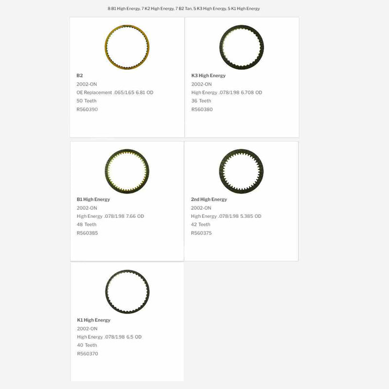 Friction Pack Raybestos V8 09D TR60SN