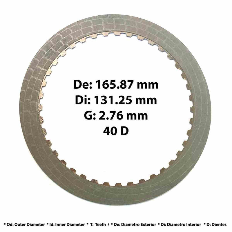 Friction Plate Raybestos Brake 3 Clutch [4] High Energy (Wide Tooth) A750E A750F A760E A760F A760H