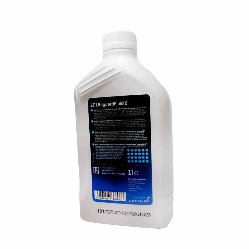 Automatic Transmission Oil ZF LifeguardFluid 6 1L (Except AUDI 6HP19A 6HP19X 6HP26A61 6HP28AF)
