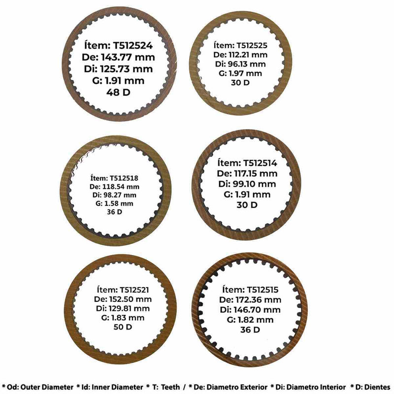 Friction Pack TSS AW81-40LE U441E AW80-40LE U440E