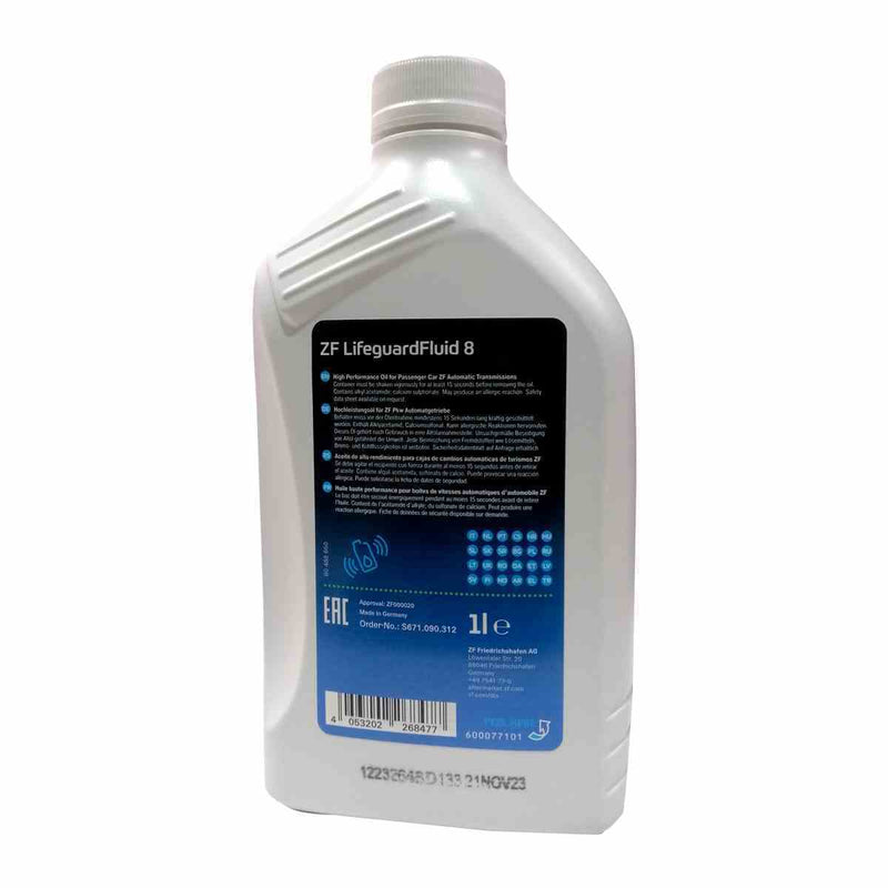Automatic Transmission Oil ZF LifeguardFluid 8 (8 and 9 SP) 1 Liter