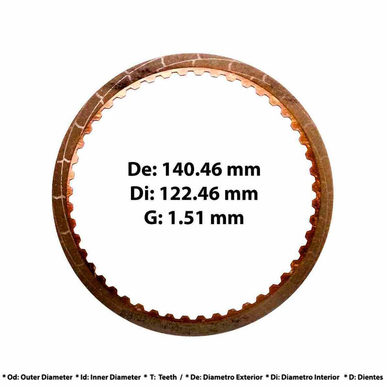 Friction Plate Raybestos Brake 4 Clutch [4-8] High Energy A750E A750F A760E A760F A760H TB-60N