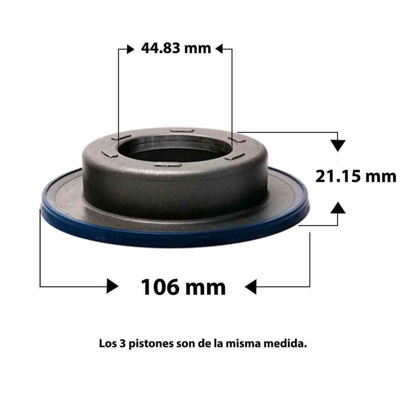 Piston Kit Hi-Per Blue (3) MRMA BCLA MCLA MFKA MKYA GPLA MKZA GPPA GPSA SXEA GAJA M9DA