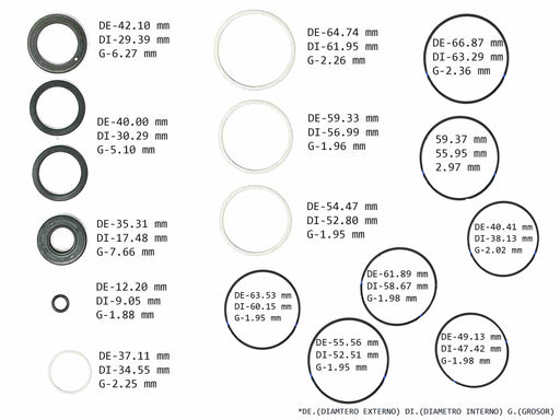 Power Steering Gear Seal Kit Dodge D50 Mitsubishi Pick-Up 2WD Starion