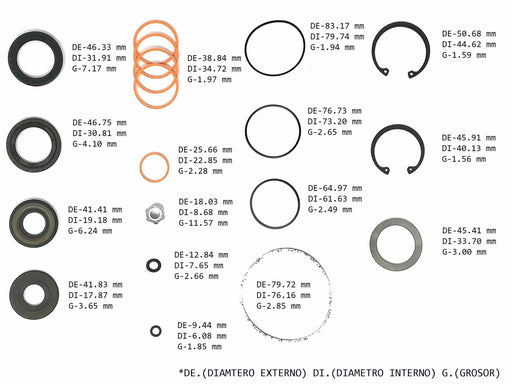 Power Steering Gear Seal Kit Ford Lincoln Mercury 