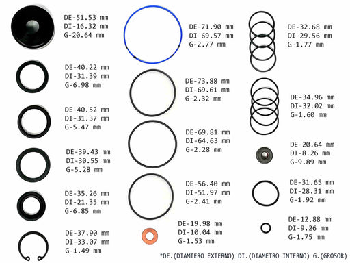 Power Steering Gear Seal Kit Acura SLX 97/99 Chevrolet LUV 97/02 Isuzu Trooper Vehicross 97/01 