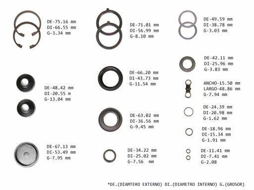 Complete Gear Seal Kit ZF 8014 71004293