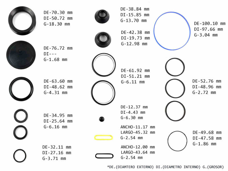 Complete Gear Seal Kit Transtec RH SHEPPARD M100 