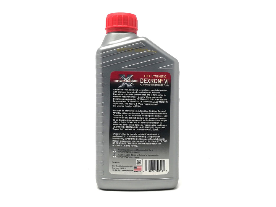 AUTOMATIC TRANSMISSION FLUID XTRA-REV DEXRON VI - Suntransmissions