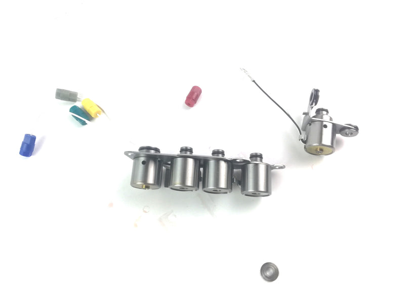 SOLENOID PACK (5 SOLENOIDS , 18" HARNESS ) RE4F04A, RE4F04V, 4F20E 1992/UP