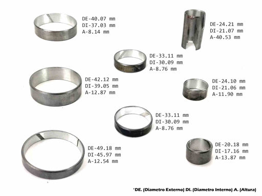 Bushing Kit (8) RL3F01A RN3F01A RE3F01A