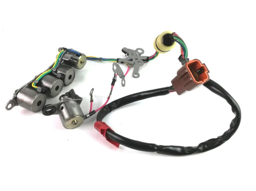SOLENOID PACK REMANUFACTURED (5 SOLENOIDS , 18" HARNESS ) RE4F04A, RE4F04V, 4F20E 1992/UP