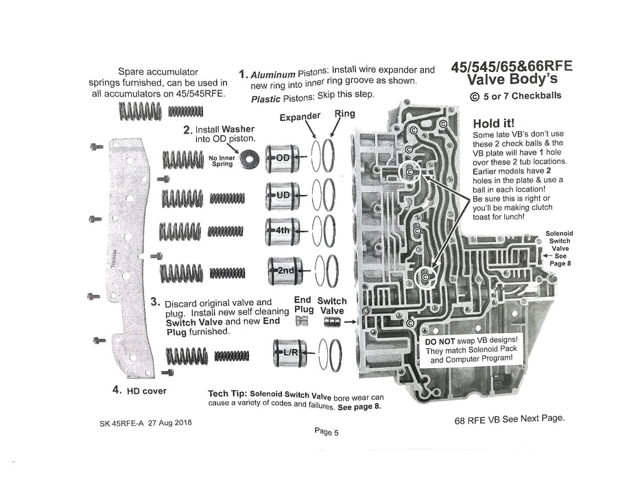 SHIFT KIT TRANSGO 45RFE 5-45RFE 68RFE - Suntransmissions