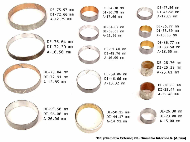 Bushing Kit (15) (Without Extension Housing Bushing) 5R110W TORQSHIFT 