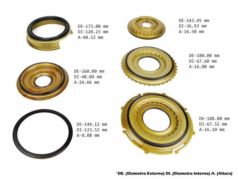 Piston Kit (6) Transtec U660E 2007/UP 