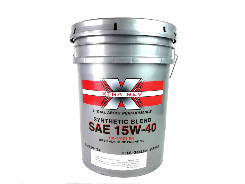 Motor Oil Xtra Rev Diesel CK-4/SN Synthetic Blend 15W40 Pail